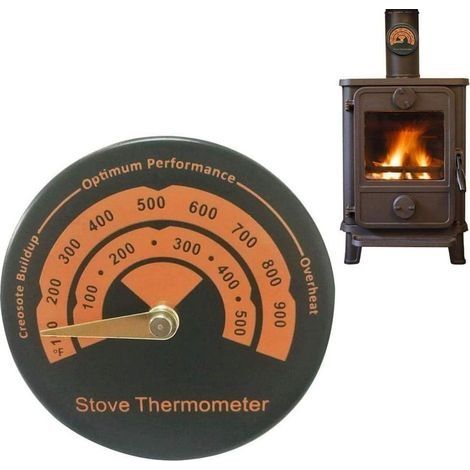 Thermomètre De Poêle Magnétique Thermomètre De Tuyau De Poêle À Bois Jauge À La Maison Mètre De Tuyau De Cheminée, Thermomètre De Four (1/5)