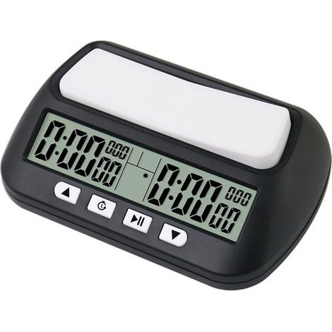 Longziming - Horloge d'échecs numérique avec plusieurs modes d'affichage du temps - Précision professionnelle, conception portable et durable pour les tournois et l'entraînement (1/5)