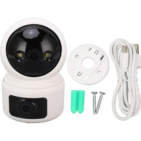 Caméra de surveillance 3MP WiFi 2,4 GHz double bande, détection de mouvement, couverture 360°, moniteur domestique. (1/5)