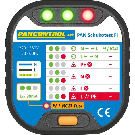 Pan Schukotest Fi-Sockel-Tester Pan-Steuerung (1/5)