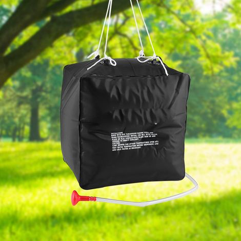 Sac de douche solaire de 40 L, sac d'eau portable pour le lavage des mains et du visage (1/5)