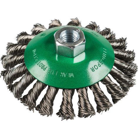 Brosse cônique Klingspor bk 600 z acier inox 100 mm (1/2)