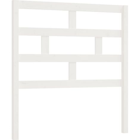 Maison Exclusive - Testiera per Letto Bianca 81x4x100 cm in Legno Massello di Pino