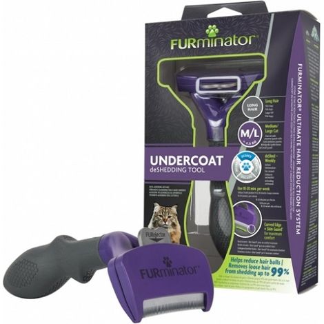 Brosse de sous-couche furminator pour les grands chats љ poil љ cheveux longs 4,5 kg
