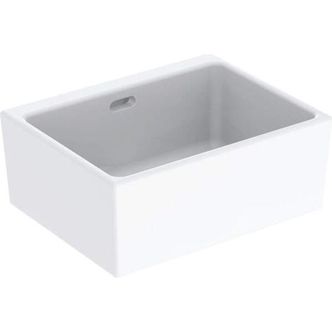 Fregadero satélite Geberit con rebosadero 60cm, blanco, 361360000 (1/2)
