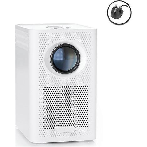 Tragbarer 1080p-Videoprojektor für Open-Air-Kino, Modell S30, internationale Version mit UK-Stecker – Weiß