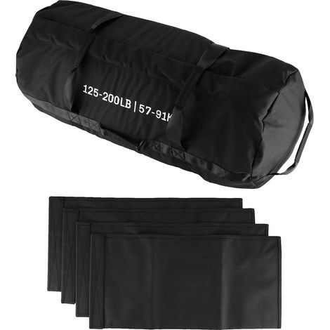 Sac de sable d'entraînement, poids ajustable, conception robuste, 125-200lb (1/2)