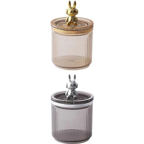 Boîte décorative pour tapis de maquillage, pot de rangement pour coiffeuse, chambre à coucher, 2x Style B (1/5)