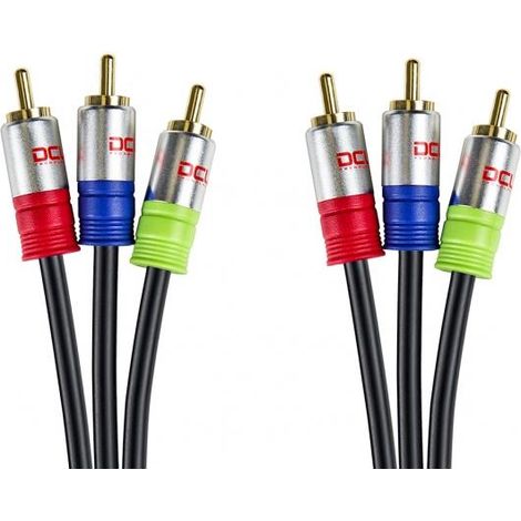 3 Maschio a 3 Maschio Cavo RCA 2Audio 1Video 3mts