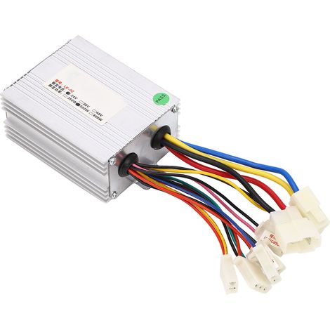Contrôleur de vitesse pour vélo électrique 24V 500W, boîtier en aluminium avec protection multiple, régulateur de moteur pour tricycle électrique et scooter, pièce de rechange robuste (1/5)