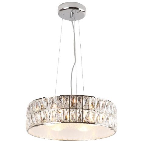 Sospensione Diamante Maxlight cromo cristallo tonda Ø38 5xG9 (1/4)