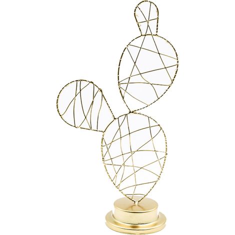 Lampadaire En Fer - Lampe À Led Chaude Alimentée Par Piles - Décoration De Table Ou Chevet Pour Chambre - 28 X 10 Cm Et 36 X 10 Cm - 1 Pièce (1/5)