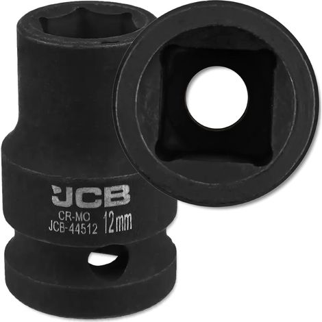 JCB Schlagschrauber-Steckschlüssel 1/2" 12 mm 6-Kant Cr-Mo (1/5)