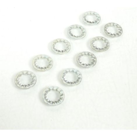 Lot 10 Rondelle denture int 10x18x2mm pour mobylette Peugeot 50 (1/4)