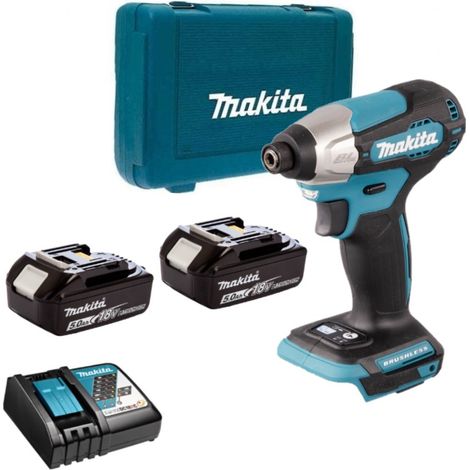 Makita – Visseuse à chocs 18V 140Nm – Moteur sans charbon – 2 batteries 5.0Ah – Technologie XPT pour environnement humide