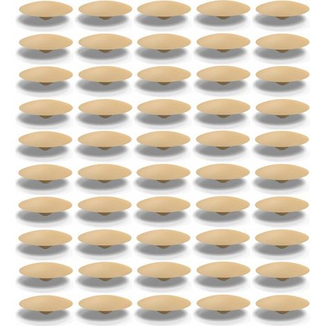 – Lot de 50 caches trou en plastique Ø intérieur 4,20mm Ø extérieur 17mm – Protection pour meubles et cloisons – Couleur beige (1/2)