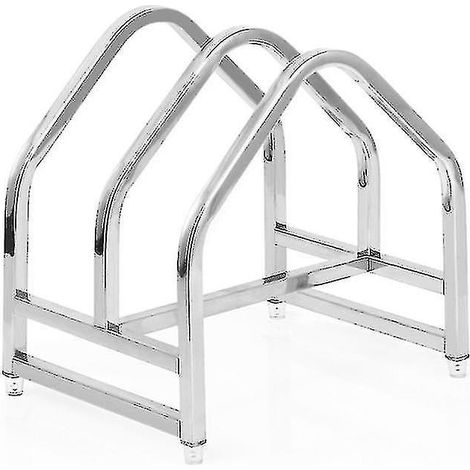 Support double couche en acier inoxydable pour couvercles de casseroles, planche à découper durable, cuisine 50jd supports et étagères (1/5)