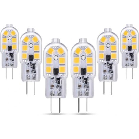 G4 LED-Lampe, 12 V, 2 W, 3000 K, warmweiß, 200 lm, nicht dimmbar, Stiftsockel, für Kronleuchter und Tischlampen, Wechsel- und Gleichstrom (1/4)