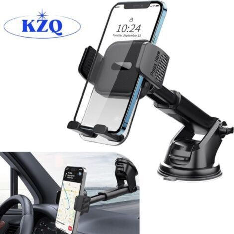 Support téléphone voiture – Ventouse Nanogel ultra-puissante – Rotation 360° – Compatible smartphones 4-7 pouces (1/5)