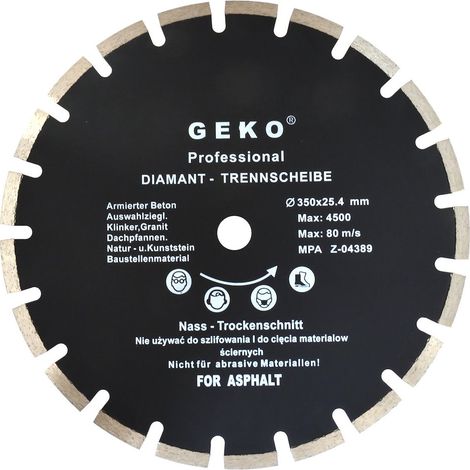 Disque de diamètre 350x25,4mm asphalte geko profi (10) (1/3)