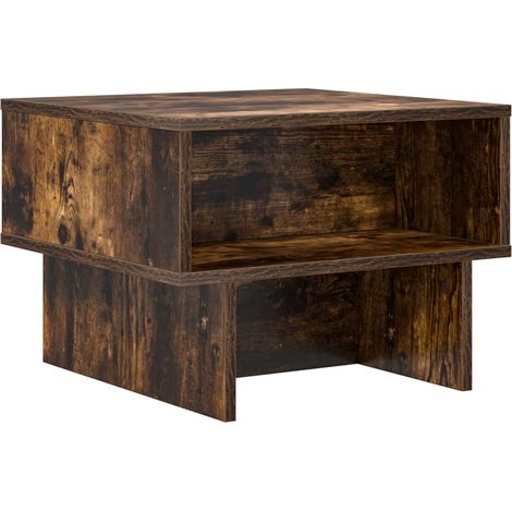 Couchtisch Geräucherte Eiche 48 x 46 x 35 cm Holzwerkstoff vidaXL