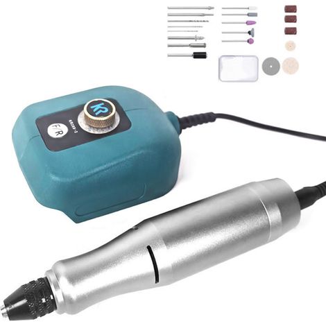 Meuleuse compacte 20 V, mandrin de 3,2 mm, machine de polissage électrique, meuleuse portable, outil de gravure électrique, meuleuse à vitesse réglable (1/5)