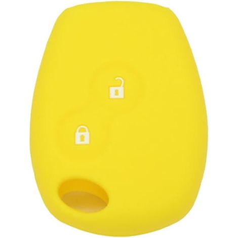 1 Coque de protection, silicone, 2 boutons, résistance thermique, clé voiture, Renault Dacia (1/4)