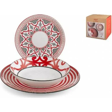 Servizio tavola 18 pz porcellana Nomad Barbieri cm27