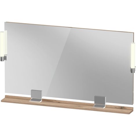 Duravit Sivida Spiegel, chrom, 1250x36x650mm, Aufsatzleuchte, (1/5)