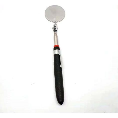 Miroir d'inspection de trousse d'outils télescopique, miroir de détection de réparation de voiture d'inspection de châssis de moteur, miroir rond (1/5)