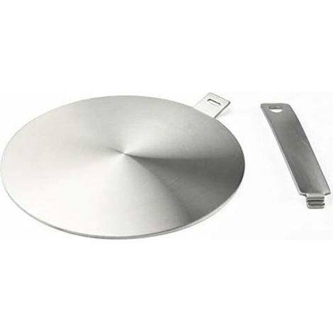 LaBlanc - Adaptateur à induction, disque convertisseur pour plaque de cuisson à induction, plaque de diffusion de chaleur avec poignée et base séparables 20 cm (1/5)