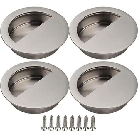 Poignée de porte coulissante en acier inoxydable 304 – Forme demi-cercle – Résistante à la corrosion – Pour meubles et armoires (1/5)