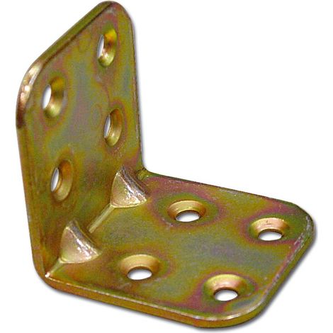 PIASTRA PER TRAVI PIEGATA 30X30MM L 30MM NERVATA ZINCO+