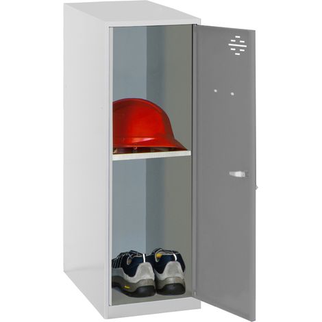 SimonRack Armadietto Spogliatoio Metallico Piccolo, 915x300x500 mm, Armadietto con Chiave, Grigio armadietto - Simonlocker