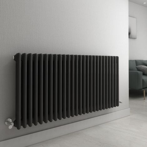 WarmeHaus Traditional Radiator Anthracite Triple Panel 600x1192mm (1/5)