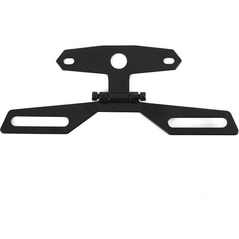 Support de Plaque d'immatriculation de Moto, Support de feu arrière de Plaque d'immatriculation Pliant Support de Support arrière pour Moto ATV (1/5)