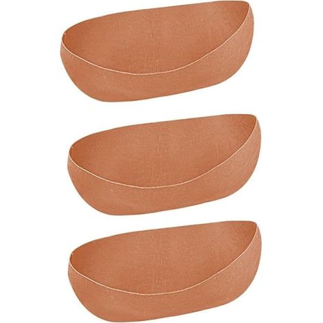 Doublures en feutre pour paniers suspendus, lot de 3 inserts pliables tissu pots fleurs (1/5)