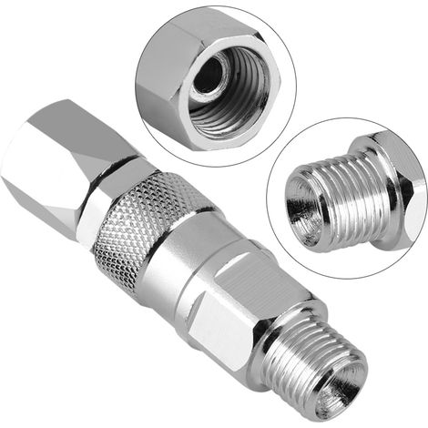 Joint Pivotant en Acier Inoxydable 1/4 de Pouce pour Pistolet à Peinture Haute Pression Sans Air (1/5)