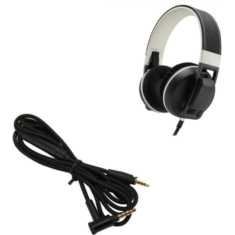 Câble D'écouteur de Remplacement de Connecteur de 3,5 Mm avec Microphone et unité de Commande, Fil de Casque tressé en Nylon de qualité Sonore sans Perte pour Casque de 1,5 M de (1/5)