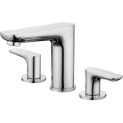 Robinet mélangeur lavabo sur plage Chromé - Spica