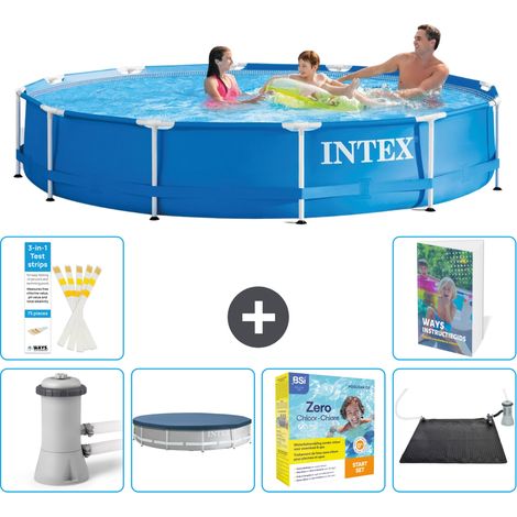 Intex Piscine Tubulaire Ronde - 366x76 cm - 7-pièces  S234 (1/5)