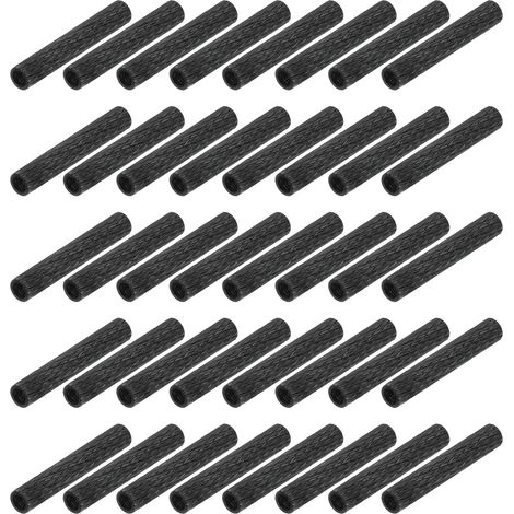 50Pcs M2 x 25mm Entretoise Moleté Aluminium Boulon Manchon Noir (1/5)