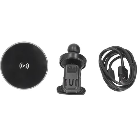 Support de charge sans fil magnétique pour voiture, rotation 360°, fixation stable sur grille d'aération, compatible iPhone, charge rapide 15W. (1/5)