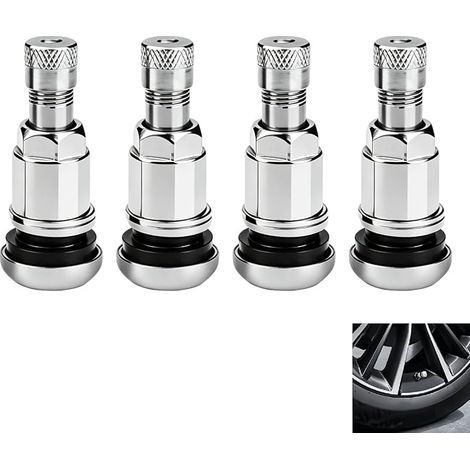 Valve Pneu, Valve Jante Zinc 11,3 mm, Argentées, Voitures, Motos (1/5)