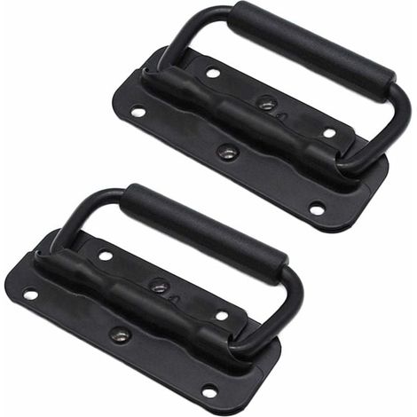 Poignée de porte coulissante Traction d'Acier Inoxydable Boîte Poignée Levage Boîte Outils Ressort Poignée Pliante Acier Inoxydable Poignée Caisse (1/5)