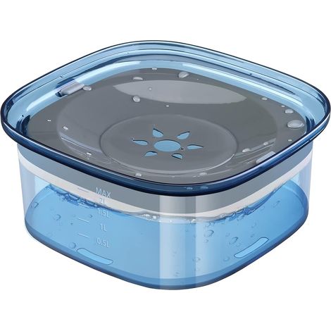 Gamelle Anti Éclaboussure Chien 2L – Anti Renversement – Carré (1/5)