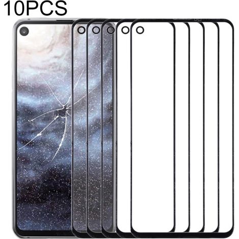 Sold in packs of 10, these glass screen protectors are compatible with the Samsung Galaxy A8s. (1/4)