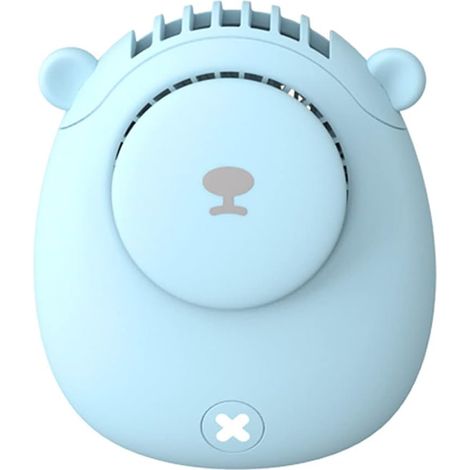 Ventilateur de cou portable, ventilateur de cou mains libres, ventilateur de poche rechargeable USB 1200 mAh, 3 vitesses, pour une utilisation en extérieur et au bureau (1/5)