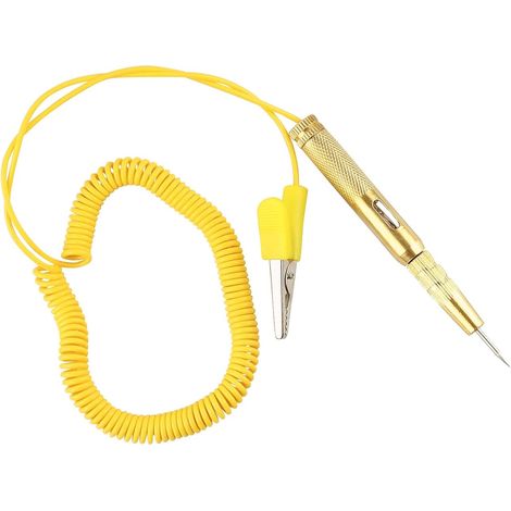 Stylo testeur de circuit de Automobile DC 6V 12V 24V avec Ampoule LED rouge vert lampe temoin Convient pour les voitures, les camions, les motos, les bateaux et plus encore (1/5)