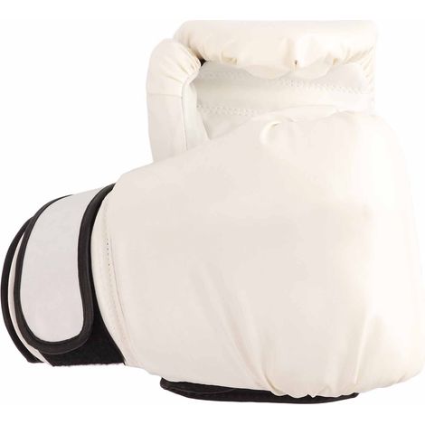 Gants de boxe pour entraînement Sanda et combat thaï, pour enfants et adultes, gants de sac professionnels 10 oz, blanc adulte (1/5)